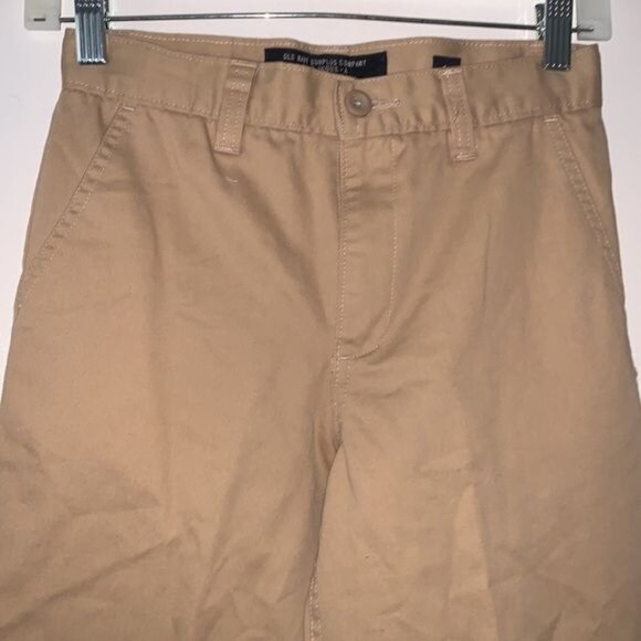 Old Navy Kids Khaki Pants Slim Fit Size 14 Cotton Straight Leg Casual - Picture 5 of 9
